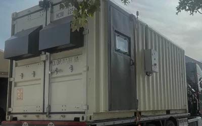 L’arrivée de la cabine de sablage